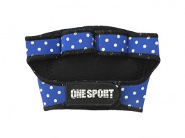 Luva Fitness Estampada Bolinha OSP10 Azul5